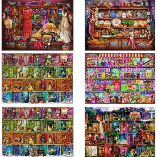 5D Full square round diy diamond painting Flowers and plants Diamond embroidery Kid room decoration Home Decoration BK