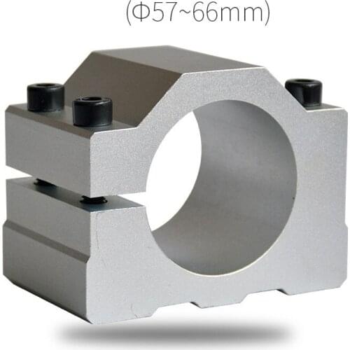 57mm 62mm 64mm 70mm Aluminum CNC Spindle Motor Bracket Clamp CNC Router Motor Holder with 4pcs Screw