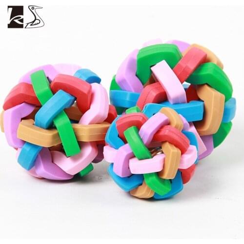 TPR Colorful Pet Bell Ball Dog Toys Dog Accessories Pet Supplies Dog Supplies Toys For Dog Games For Dogs Dog Products Dog Ball