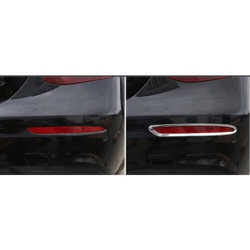 For Mercedes Benz E Class W213 200l E300l 2016 2017 Car Accessories Rear Fog Lamp light Frame Trim Sedan 2pcs/set