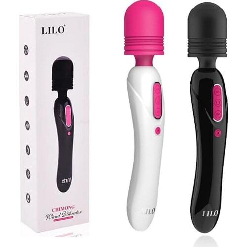 Double Head 10 Speeds Powerful Big Vibrators for Women Magic Wand Body Massager Sex Toy For Woman Clitoris Stimulate Female Prod