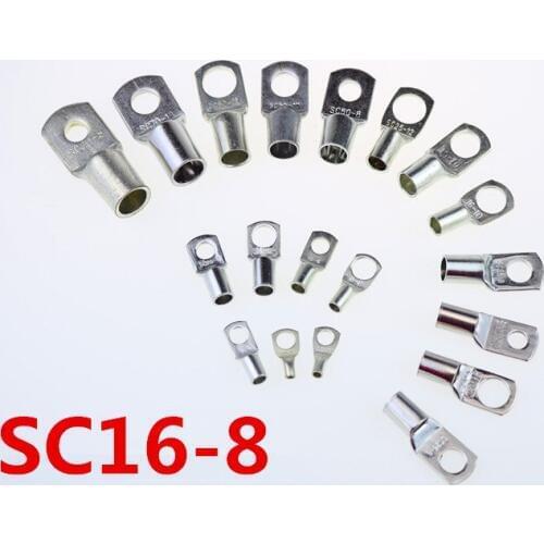 GJ16-8 copper nose, marine wire lug terminal, cable terminal joint, bare end cold pressing terminal