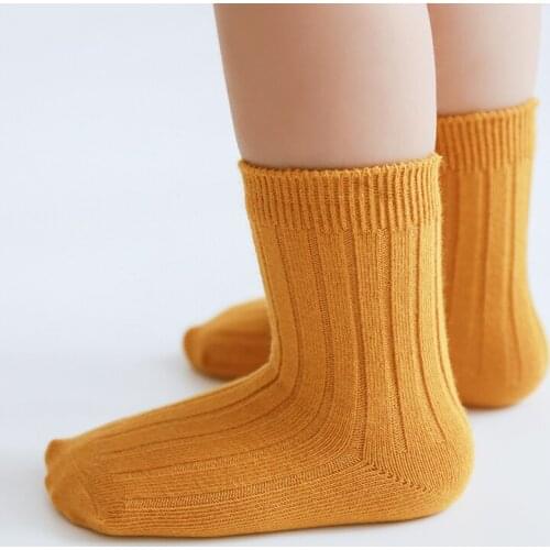 Newborn Infant Cotton Socks Boy Girl Spring Autumn Kids Toddler Children Cute Warm Ribbed Knit School Sock Baby Accessories 2020