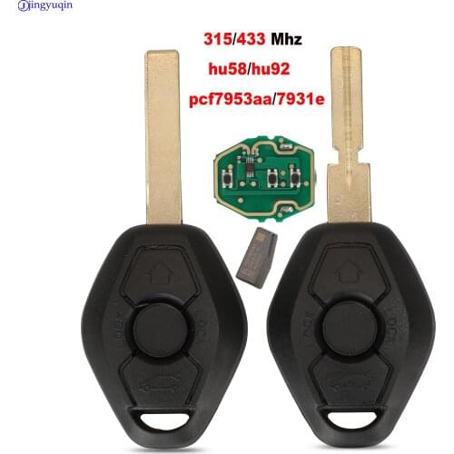 Jingyuqin 10P EWS ASK 315/433Mhz 7935 ID44 Remote Key Shell For BMW EWS X3 X5 Z3 Z4 1/3/5/7 Series Keyless Entry Transmitter