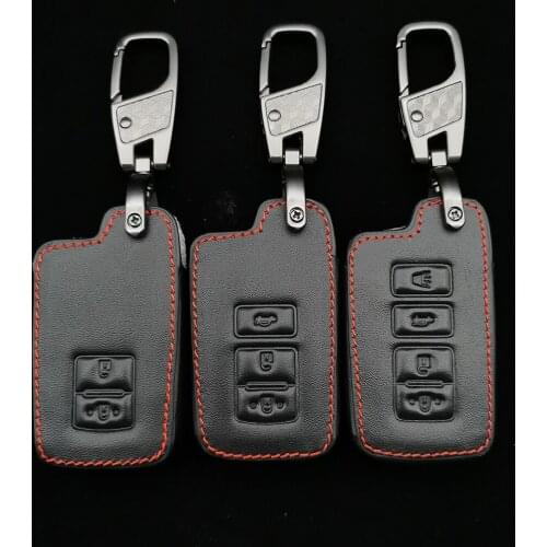 Remote Leather Car Key Cover For Toyota Chr c-Hr Land Cruiser 200 Avensis Auris Corolla Rav4 Prius Prado Camry Crown Yaris
