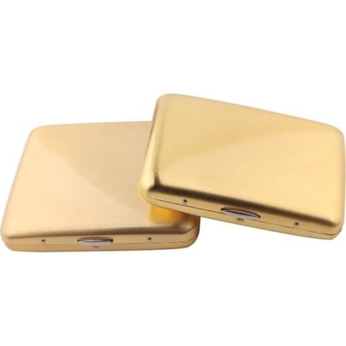 Metal Stainless Steel Men Cigarette Case with Gift Box For 16 Pcs Tobacco Cigarette Box Cigarette Holder Best Gift