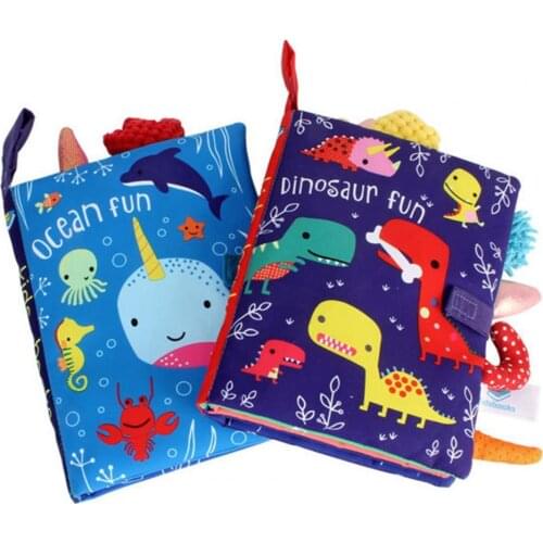 Multifunctional Tear-Proof Ringing Paper Tail Cloth Book Intelligence Development Educational Toy Cloth Learning Cognize Book To