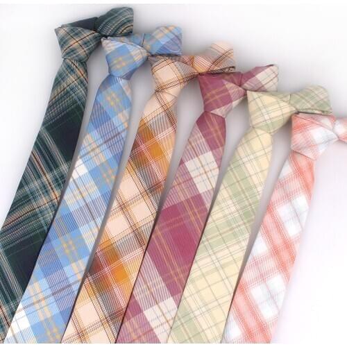 Men Plaid Ties Groom Necktie For Wedding Party Boys Girls SuitsTie Skinny Necktie For Men Women Neck Wear Cotton TIes Gravatas