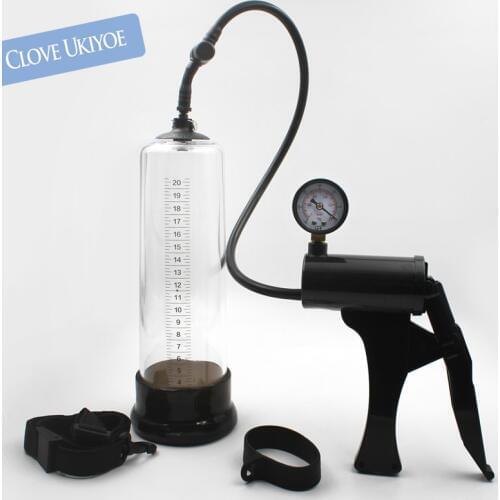 Max Penis Pump Pro Extender Penis Enlargement Trainer Masturbator Vacuum Pump dual water air function Sex Toy For Men