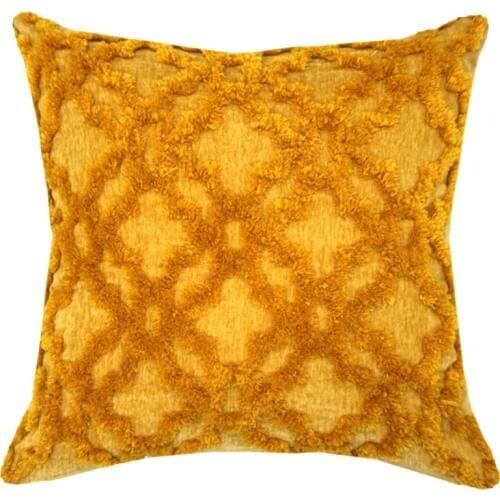 Velvet Lumbar Throw Pillow Case, 30x50/45x45cm Decorative Pillowcover, Tufted Embroidery Cushion Cover for Couch Sofa Bedroom