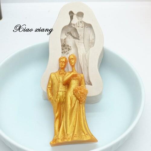 The Bride And The Bridegroom Wedding Cake Silicone Fondant Cake Lace Molds For Baking Cake Decorating Tools Baking Accessories