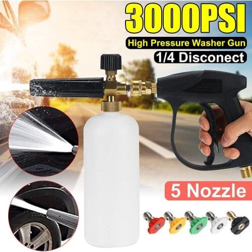 NEW High Pressure Washer Car Washing Machine Water Gun Garden Watering Hose Nozzle Lance Foam Cannon Foam 1L Foam Generator