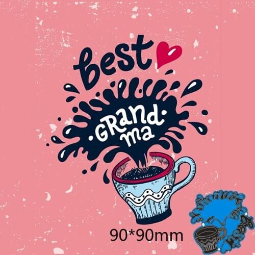 New Arrival cup Use Cutting Dies Stencil DIY Scrapbook Photo Album Embossing Decorative Paper Card Craft