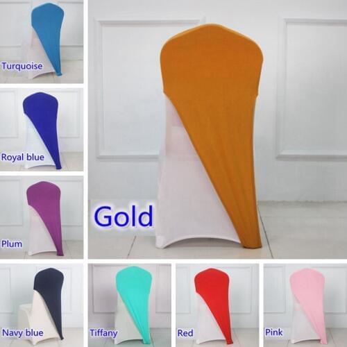 New Design Spandex chair cover lycra cap half cover wedding party hotel banquet decoration stretch elastic chair cover