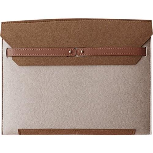 Portable Felt A4 Document bag Laptop case brief case Designer bag Laptop bag for women New simple Briefcases Female computer bag