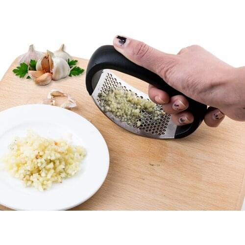 Stainless Steel Garlic Press Manual Crusher Mincer Chopping Garlic Tools Hand Press Garlic Chopper Cooking Kitchen Gadgets