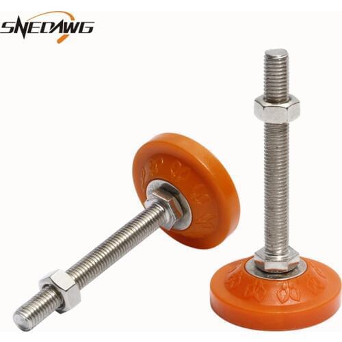 Adjustable Foot Cup For Furniture M12/16/20 Thread Foot Pad Sofa Table Desk Machine Support Leg Furniture Foot Leg High Quality