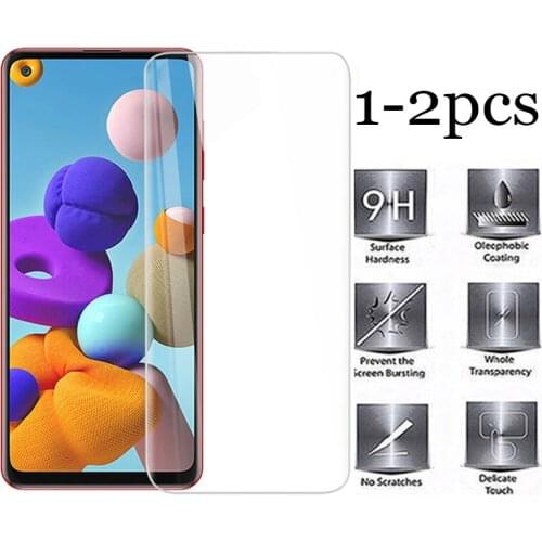 Glass For Samsung A21S glass Protector Screen for Samsung Galaxy A21 A 21S A 21 S a21s Tempered Glas 1-2pcs films samsunga21s
