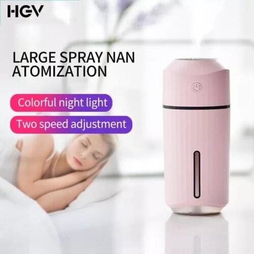 Car Air Humidifier Mini USB Colorful Night Light for Home Car Badroom Desktop Simple 320ML Humificador Aromaterapia Para Casa