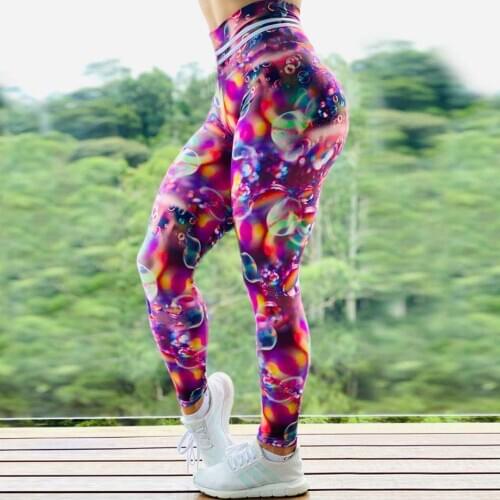 2020 New Brand Sexy Women Legging Quick-drying colored bubbles leggins Fashion Slim legins High Waist Leggings Woman Pants