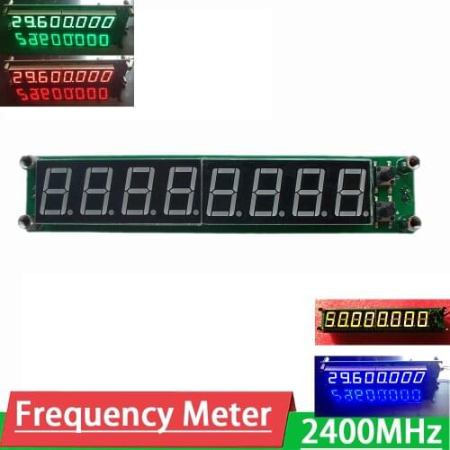 0.1MHz to 2400MHz Frequency Counter Tester METER measurement LED Digital Display Module PIC16F648A FOR Ham Radio amplifier