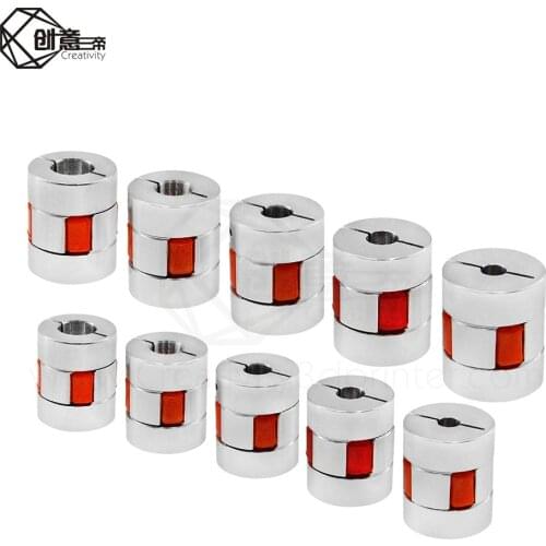 3D Connector Flexible Coupler XB Coupler Aluminium Plum Flexible Shaft Plum blossom Coupling D20L25 5x5 Motor Connector 3D part