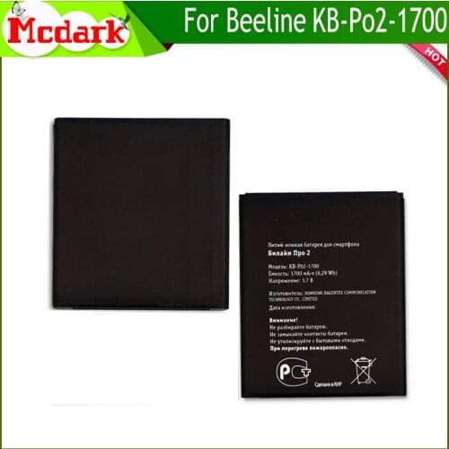 Mcdark For Beeline KB-Po2-1700 Battery Replacement Large Capacity 1700mAh Back Up Bateria For Beeline KB-Po2-1700Smart Phone