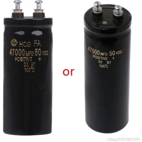 50V 47000UF/MFD Aluminum Screw Filtering Electrolytic Capacitor 105℃ O30 20 Dropshipping