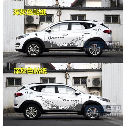 Car Sticker FOR Hyundai New Tucson Door Body Exterior Decoration Modified Sticker Tucson Tuning Supplies Film