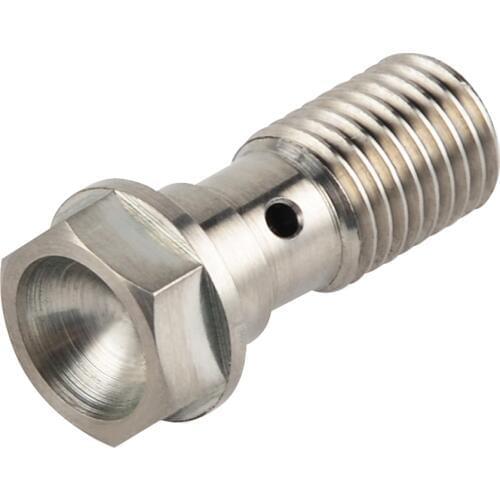 Titanium Alloy Banjo Bolt M10 x 1.25 x25mm Thread For Nissin Single Brake Line for Honda Kawasaki Yamaha Suzuki Dirt Bike MX