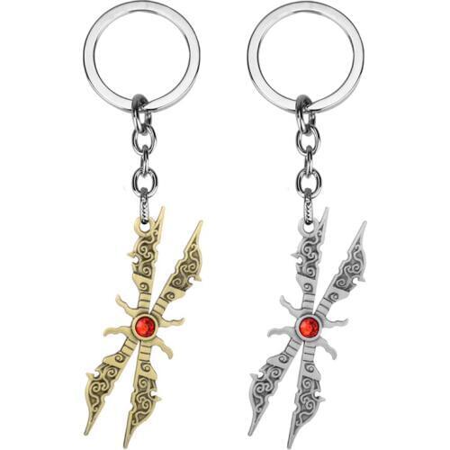 Game LOL Irelia Weapon Keychain Men Accessories Key Hanging Fans Souvenirs