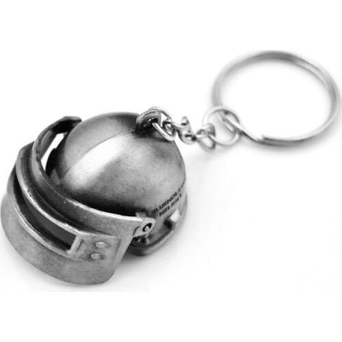 Creative Custom PUBG Keychain Men Jedi Helmet Anime Key Chain Metal Car Game Key Ring Banner Holder Jewelry Gift Souvenirs