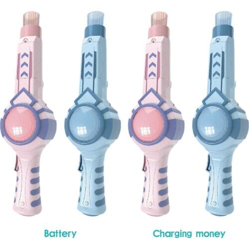 Elastic Smog Bubble Maker Electric Bubble Wand Birthday Gift for Children