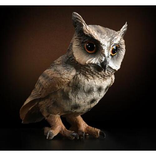 Giant wild owl eagle eagle early education toy model Bird decoration home living room statue sculpture