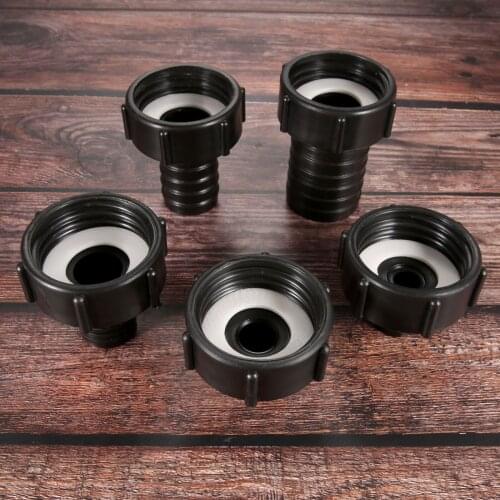 IBC S60X6 Tank Adapter Inlet Coarse Thread to 1/2" 3/4" 1" 1-1/4" 1-1/2" 2 inch Hose Pipe Connector Garden Lawn Tap Accessories
