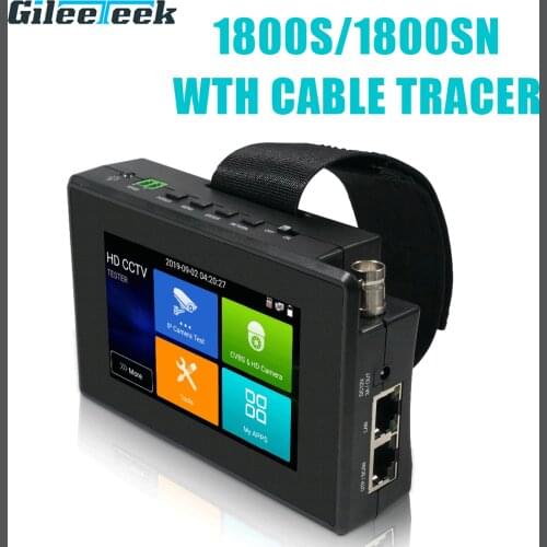 IPC-1800S/1800SN ADH CVBS Plus Update 8MP AHD TVI CVI CVBS HD 4.0 CCTV Tester Monitor 4 inch 4K H265 IP Camera Tester