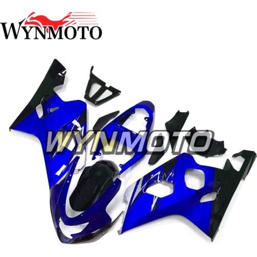 Blue Black Complete Fairings Kit For GSXR600 GSXR750 04 05 2004 2005 K4 Injection ABS Bodywork Kit