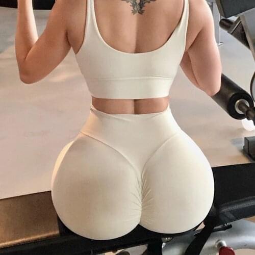 Yoga Leggings Scrunch Butt Leggings Sport Women Fitness High Waist Soft Booty Yoga Pants Sports Gym Leggings Black Tights