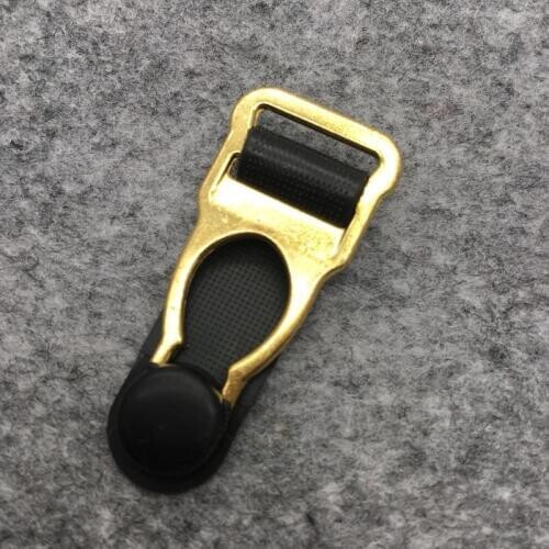 LUO QIU (150pcs) 1.4cm Sexy underwear accessories Nickel plated alloy suspender clip garter belt clip Zinc alloy+rubber T01-2