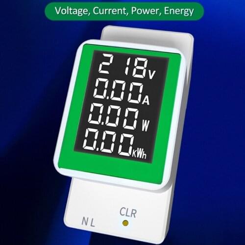 M89B Power Meter Voltmeter Ammeter Multi-Functional Digital Din Rail Power Factor Voltage Current Power Energy Tester
