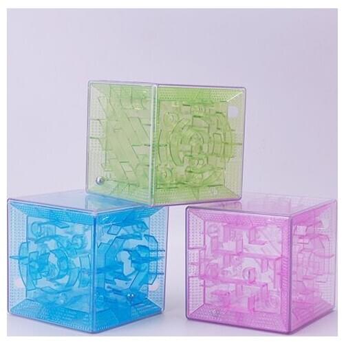 Colorful Cube Maze Magic Cube Puzzle Game Cubes Magic Learning Toys Labyrinth Rolling Ball Toys For Children Adult