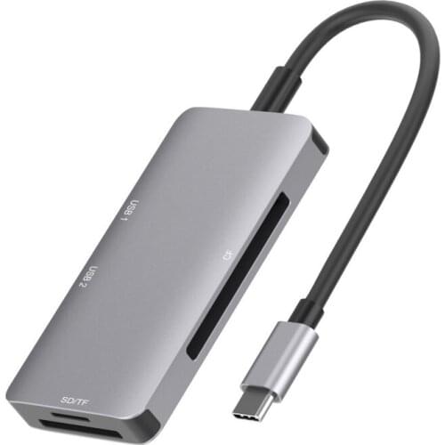 Maikou Type-c to CF/SD/TF card reader + 2 port USB3.0HUB multi-function converter