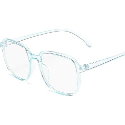 Oversize Optical Glasses For Man 2021 New Blue Light Blocking Eyeglasses Vintage Transparent Frame Oculos De Sol Gafas Eyewear