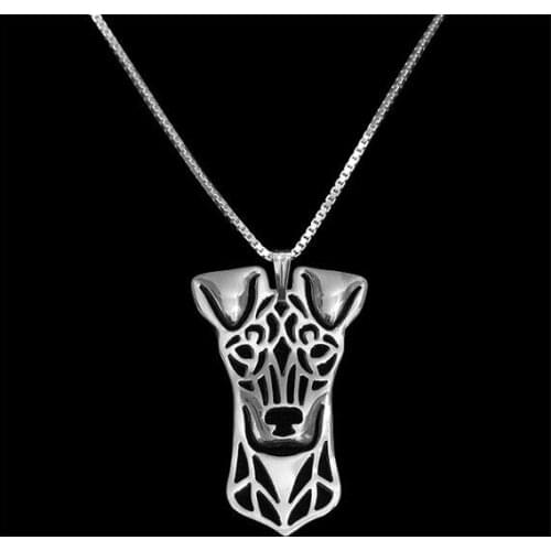Newest Handmade Hollow Standard Manchester Terrier pendant Necklace women Dog charm Jewelry Pet Lovers Gift Idea