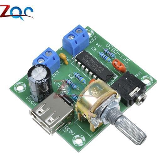PM2038 Dual Track 5Wx2 Amplifier Board 5W+5W Module USB Power Supply DC 2-6V 5W*2