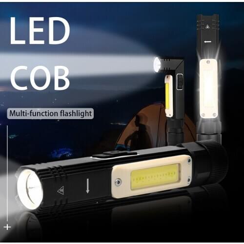 20000 Lumens Mini Portable Flashlight LED Hand Lantern XPG COB Rechargeable Work Lamp Multifunctional Mini Torch Magnetic Base