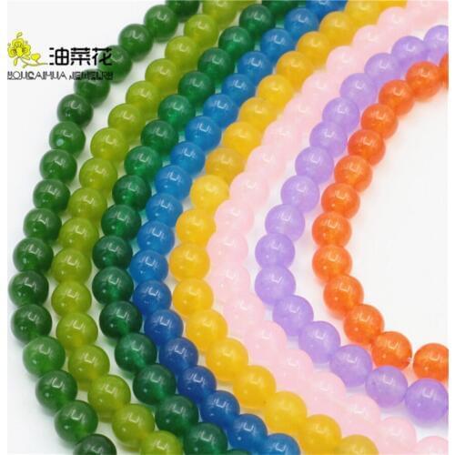 8mm Powder Summer Jewelry Accessory Crafts Loose Beads Balls Gifts Balls DIY Fitting Female Semi Finished Stones Parts Ornament