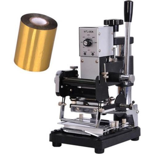 Manual hot stamping gilding press machine for pvc cards