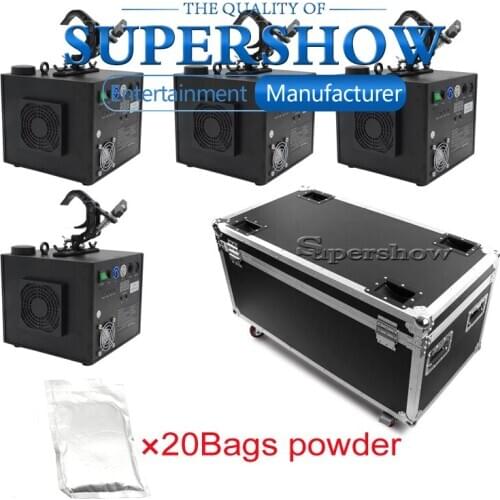 Stage Waterfall Spray Free Shipping 4Pcs/Lot Flightcase with 20Bags Ti Powder Cold Fireworks Fountain Machine Special Stage