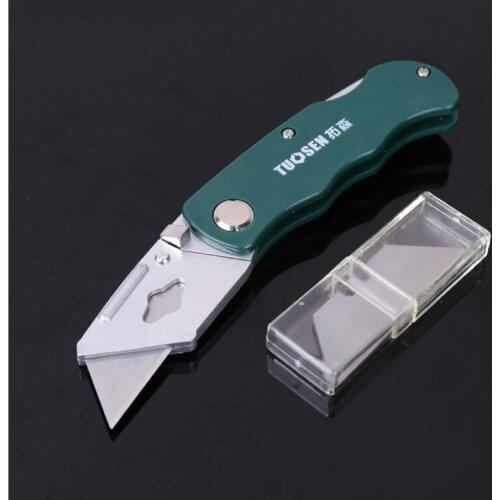 Wallpaper Knife Folding Utility Aluminum Alloy Blade Carpet Cutter Paper Express Tailor Tool
